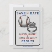 Baseball Diamond Save The Date (Vorderseite)