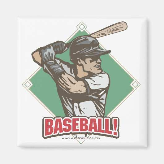 Baseball Diamond Slugger Sportgerät Magnet (Vorne)