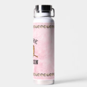 Baseball - Dies ist die Jahreszeit - rosa Mit Mono Trinkflasche (Rückseite)