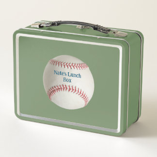 Baseball Dino Metal Custom Lunchbox