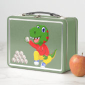 Baseball Dino Metal Custom Lunchbox (Beispiel)