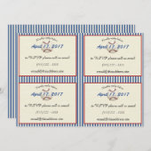 Baseball DIY Information Cards Einladung (Vorne/Hinten)