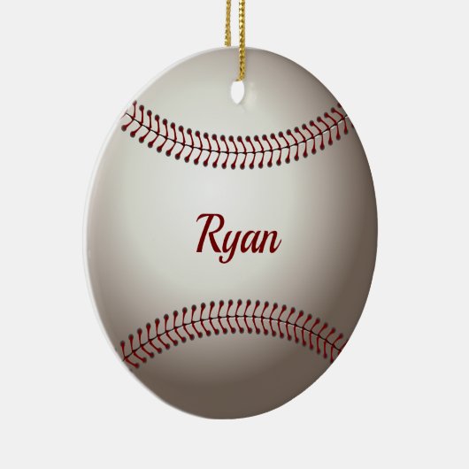 Baseball-Doppelseitiges Ornament (Rechts)