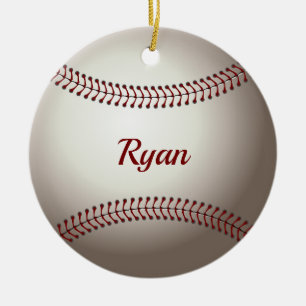 Baseball-Doppelseitiges Ornament
