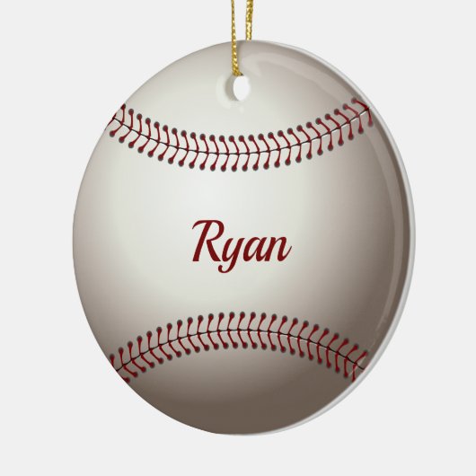 Baseball-Doppelseitiges Ornament (Links)