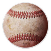 Baseball Drawer Pull Baseball Knopf Kinder Dekorat Keramikknauf (Vorderseite)