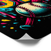 Baseball Drip 6 7 Nummer 67 Sechs Sieben Meme Herr Poster (Ecke)