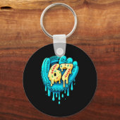Baseball Drip 6 7 Nummer 67 Sechs Sieben Meme Herr Schlüsselanhänger (Vorderseite)