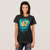 Baseball Drip 6 7 Nummer 67 Sechs Sieben Meme Herr T-Shirt (Vorne ganz)