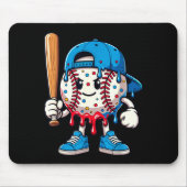 Baseball Drip Baseball Life Style 101 Apparel Yout Mousepad (Vorne)