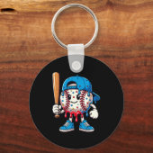 Baseball Drip Baseball Life Style 101 Apparel Yout Schlüsselanhänger (Vorderseite)