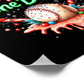 Baseball Drip Boys Ice Cream Christmas Youth Respe Poster (Ecke)