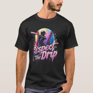 Baseball-Drip-Boys Männer Eiscreme Spieler Respekt T-Shirt