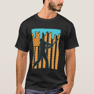 Baseball Drip Boys tropfende Eiscreme Amerikanisch T-Shirt