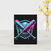 Baseball Drip Eis Dripng Baseballschläger Var Wa Karte (Gelbe Blume)