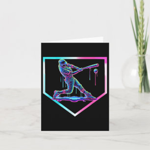 Baseball-Drip-Eiscreme-Baseball-Home-Plate-Jungen  Karte