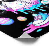 Baseball-Drip-Eiscreme-Bekleidung Jugend Junge glü Poster (Ecke)