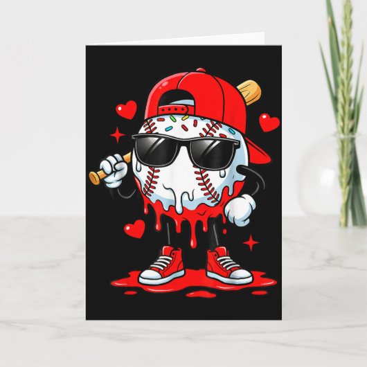Baseball-Drip-Eiscreme-Bekleidung Jugendlicher Jun Karte (Vorderseite)