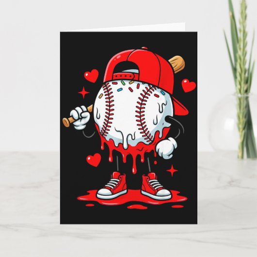 Baseball-Drip-Eiscreme-Bekleidung Jugendlicher Jun Karte (Vorderseite)