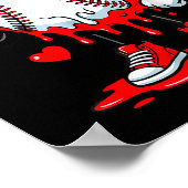 Baseball-Drip-Eiscreme-Bekleidung Jugendlicher Jun Poster (Ecke)