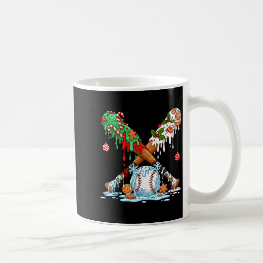Baseball-Drip-Eiscreme-Männer-Jungs-Christmas-Base Kaffeetasse (Rechts)