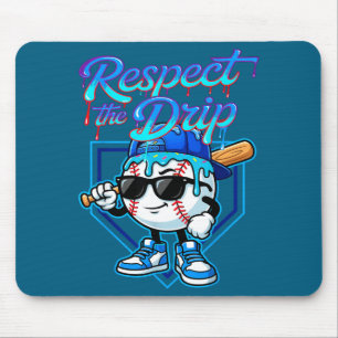Baseball-Drip-Eiscreme Respektiert den Drip-Heimpl Mousepad