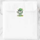 Baseball-Drip-Eiscreme St. Patricks Day Runder Aufkleber (Tasche)