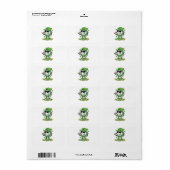 Baseball-Drip-Eiscreme St. Patricks Tag Adressaufkleber (Vorne)
