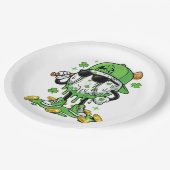 Baseball-Drip-Eiscreme St. Patricks Tag Pappteller (Schrägansicht)