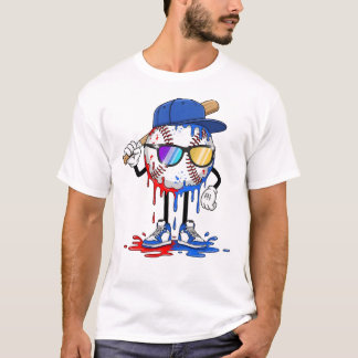 Baseball-Drip-Eiscreme  T-Shirt