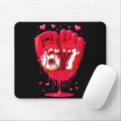 Baseball-Drip-Eiscreme-Valentinstag-Jugend-Jungen- Mousepad (Mit Mouse)