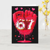 Baseball-Drip-Eiscreme-Valentinstag-Jugendliche-Ju Karte (Gelbe Blume)