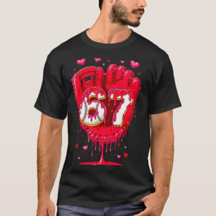 Baseball-Drip-Eiscreme-Valentinstag-Jugendliche-Ju T-Shirt