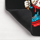 Baseball Drip For Boys Ice Cream Drip Baseball  Mousepad (Ecke)