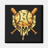 Baseball Drip For Boys Ice Cream Dripng Boys Baseb Magnet (Vorne)