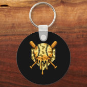 Baseball Drip For Boys Ice Cream Dripng Boys Baseb Schlüsselanhänger (Vorderseite)