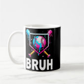 Baseball Drip Funny Bruh Ice Cream Dripng Matching Kaffeetasse (Links)