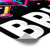 Baseball Drip Funny Bruh Ice Cream Dripng Matching Poster (Ecke)