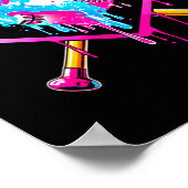 Baseball Drip Funny Ice Cream Dripng Matching Fami Poster (Ecke)