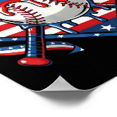 Baseball-Drip für Jungen Eiscreme-Drip Baseball 4. Poster (Ecke)