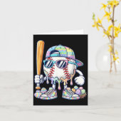 Baseball-Drip für Jungen Eiscreme-Drip Baseball Karte (Gelbe Blume)