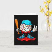 Baseball-Drip für Jungen Eiscreme-Drip Baseball Karte (Gelbe Blume)