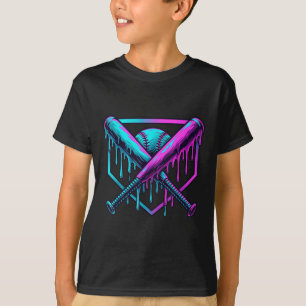 Baseball-Drip für Jungen Eiscreme-Drip Jugend Jung T-Shirt