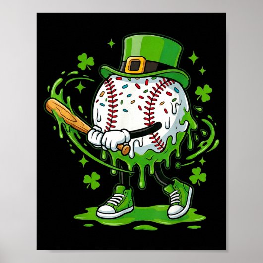 Baseball-Drip für Jungen Eiscreme-Drip Jugend St.  Poster (Vorne)