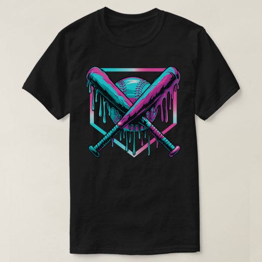Baseball-Drip für Jungen Eiscreme-Drip  T-Shirt (Design vorne)