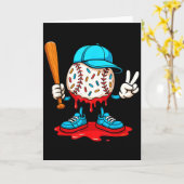 Baseball-Drip-Geschenke Baseball-Lebensstil 101 Be Karte (Gelbe Blume)