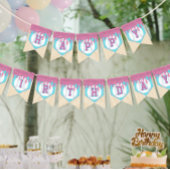 Baseball Drip Happy Birthday Wimpelkette