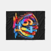 Baseball Drip Ice Cream 67 Baseball Lifestyle 101  Fleecedecke (Vorderseite (Horizontal))