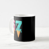 Baseball Drip Ice Cream 67 Baseball Lifestyle 101 Kaffeetasse (Vorderseite Links)