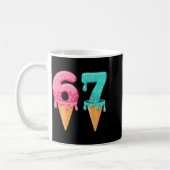 Baseball Drip Ice Cream 67 Baseball Lifestyle 101 Kaffeetasse (Links)